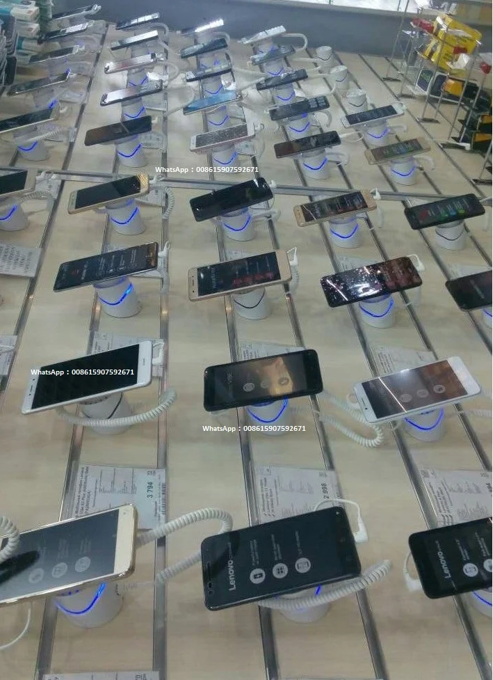 High_quality_mobile_phone_security_exhibition_display_stand_for_iPhone_HUAWEI_cell_phone