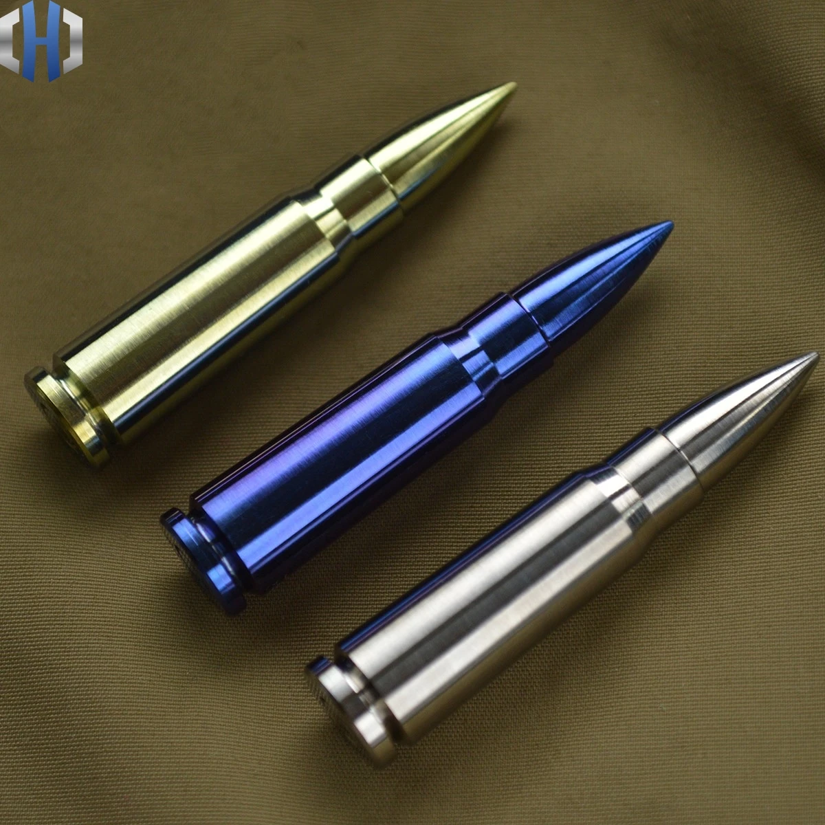 

EDC Titanium Alloy TC4 Bullet Ornaments Solid Core Tools