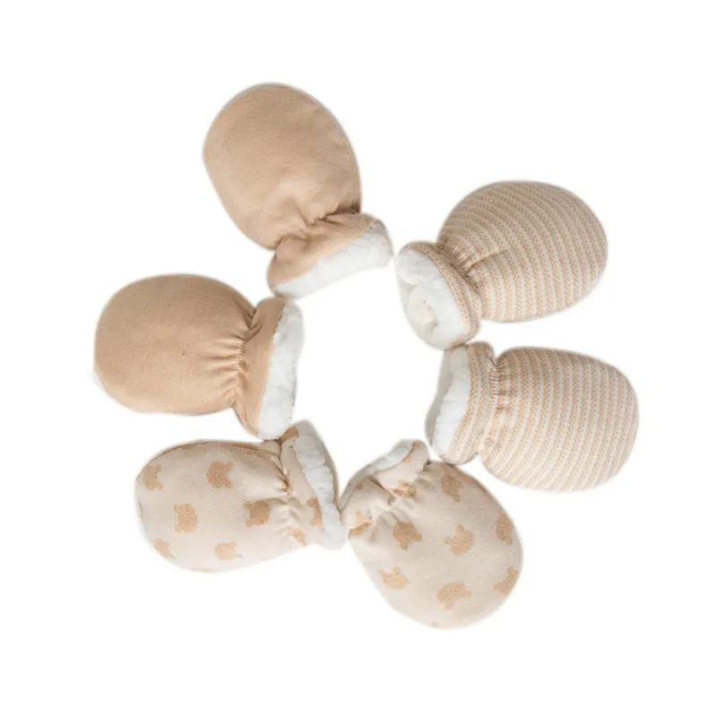 

New Cartoon Thicken Warm Fleece Infant Baby Winter Warm Gloves Newborn Mittens For 0-12 Month