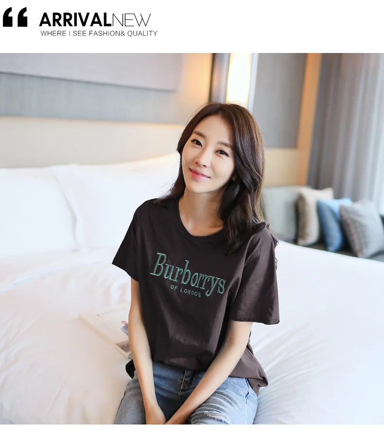 Letter T-Shirt Women  (33)