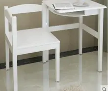 Solid wood folding tables. Rotating computer desk function learning table of small tea table