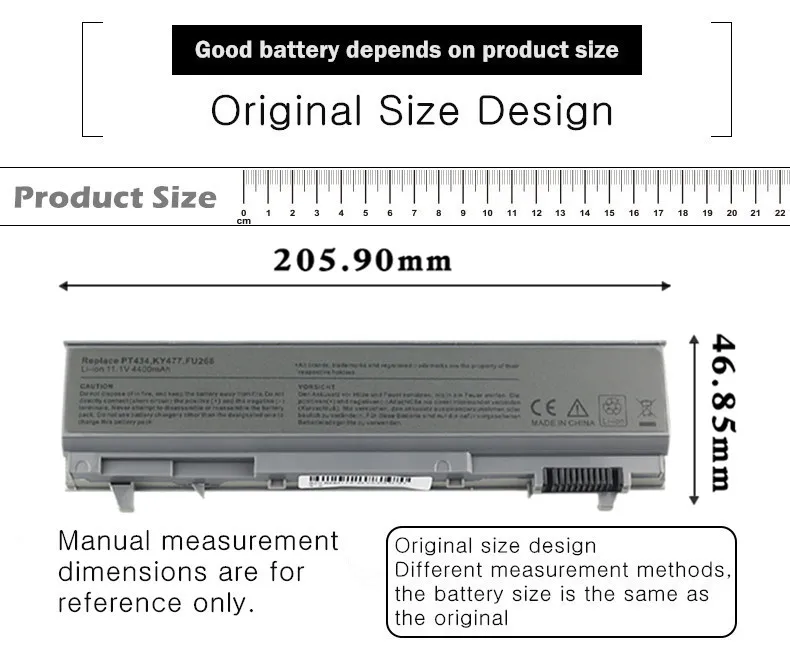 Аккумулятор для ноутбука Dell Latitude E6510 E6400 E6410 E6500 C719R GU715 H1391 KY266 KY477 NM631 P018K PT434 RG049 TX283 U844G