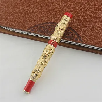 

High Quality Dragon Ballpoint Pen Luxury 0.7MM Nib Gold Ball Pen for Writing JINHAO Caneta School Office Supplies Gift caneta
