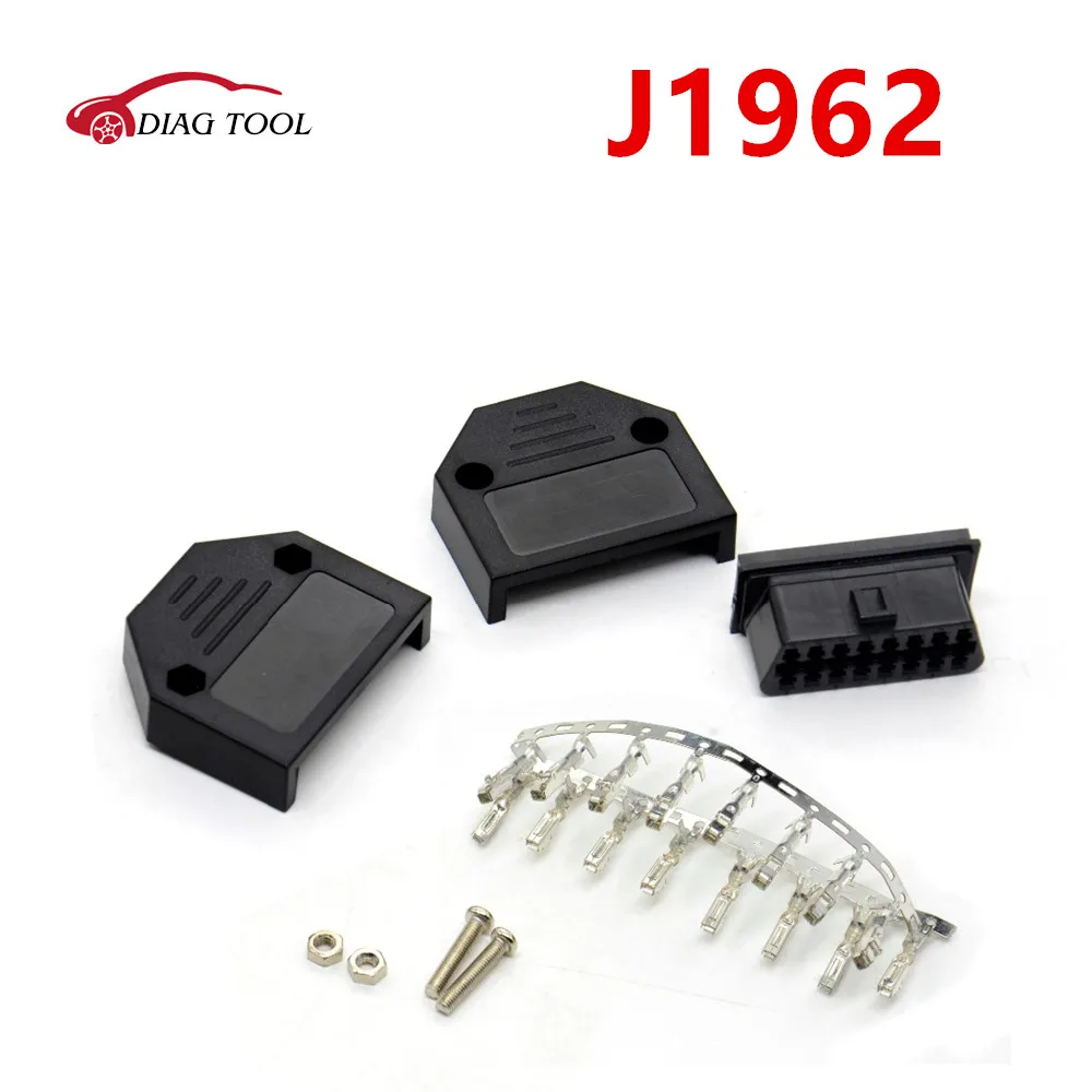 16-контактный гнездовой разъем OBD2 OBDII J1962F оболочка адаптер OBD-разъем терминал винт