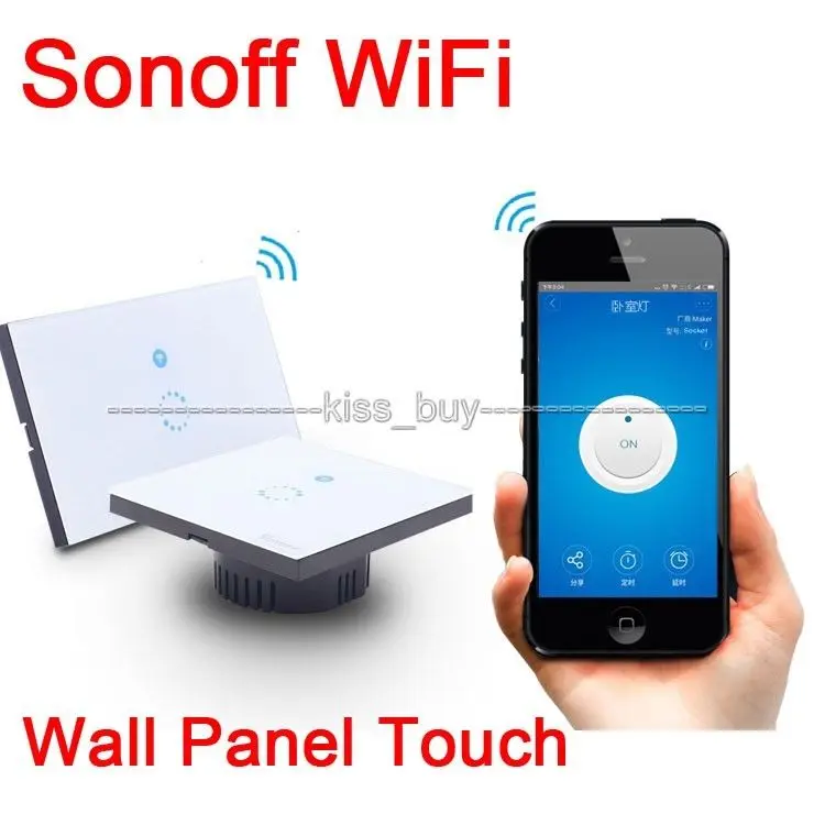 Беспроводное настенное Сенсорное светодиодное освещение Sonoff с поддержкой Wi-Fi