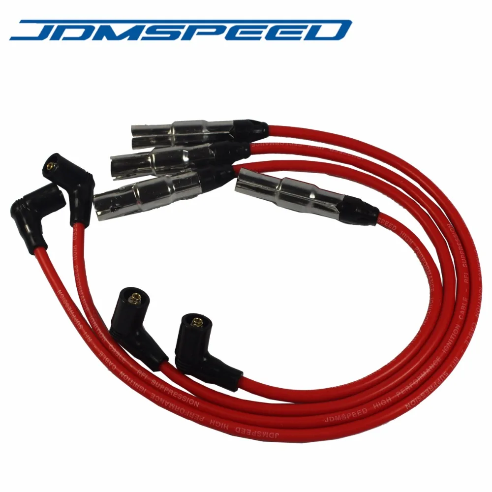 Free Shipping JDMSPEED 8MM Spark Plug Wire Set 27588 Fits For Beetle