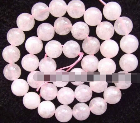 

huij 00713 10mm Natural Pink Aquamarine round Beads 15.5