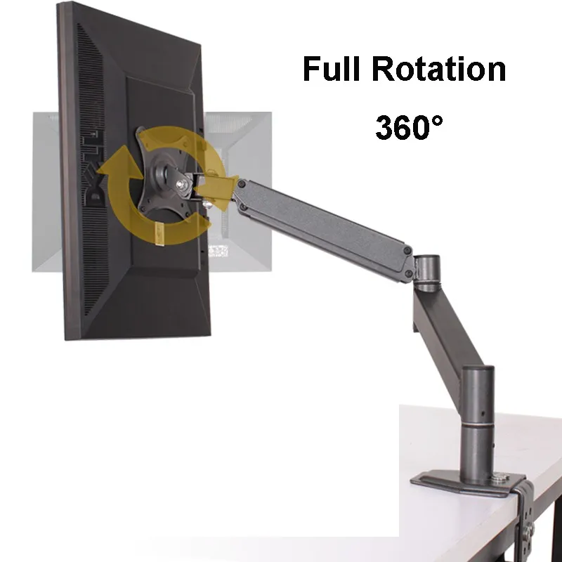 1"-24" полный вращающийся выдвижной настольный зажимной держатель для монитора Кронштейн для ТВ L137