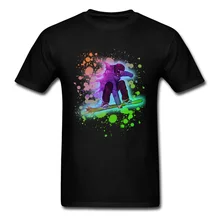 2018 Popular T Shirt Men O Neck T-shirt Neon Rainbow Paint Splatter Snowboarder Tshirts NEW YEAR DAY O Neck 100% Cotton Clothes 2018 Popular T Shirt Men O Neck T-shirt Neon Rainbow Paint Splatter Snowboarder Tshirts NEW YEAR DAY O Neck 100% Cotton Clothes