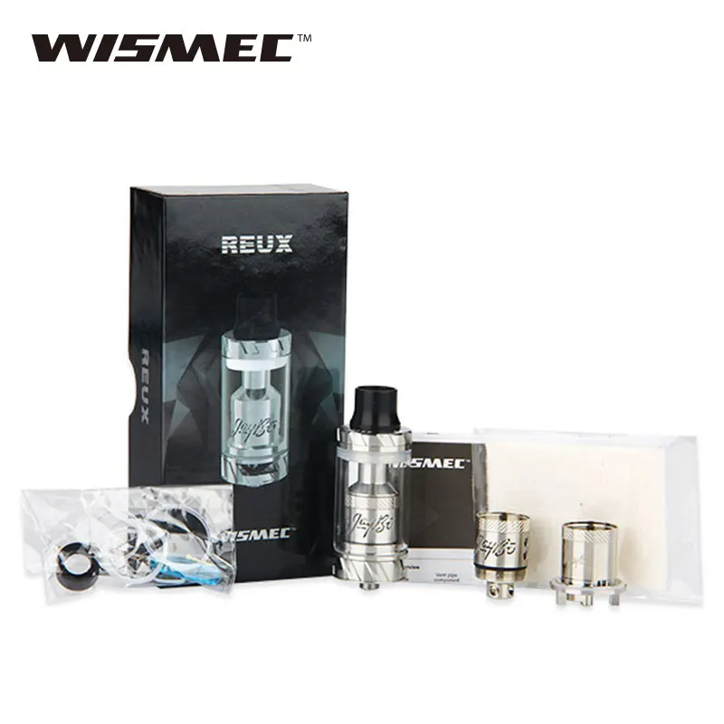 

Original WISMEC Reux RTA Tank 6ml Reux Atomizer with 0.5ohm/0.15ohm evaporizers E-cig Tank for Gens 3 Mod Detachable Structure