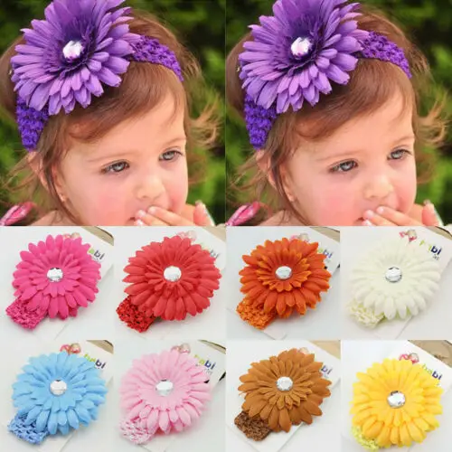 

IMCUTE Baby Girls Infant Toddler Daisy Flower Elastic Headband Hair Band