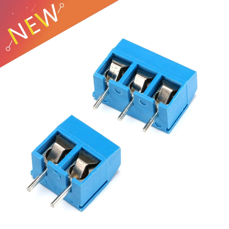 

10PCS/LOT KF301-2P KF301-5.0-2P KF301 Screw 2Pin 5.0mm Straight Pin PCB Screw Terminal Block Connector KF301-3P