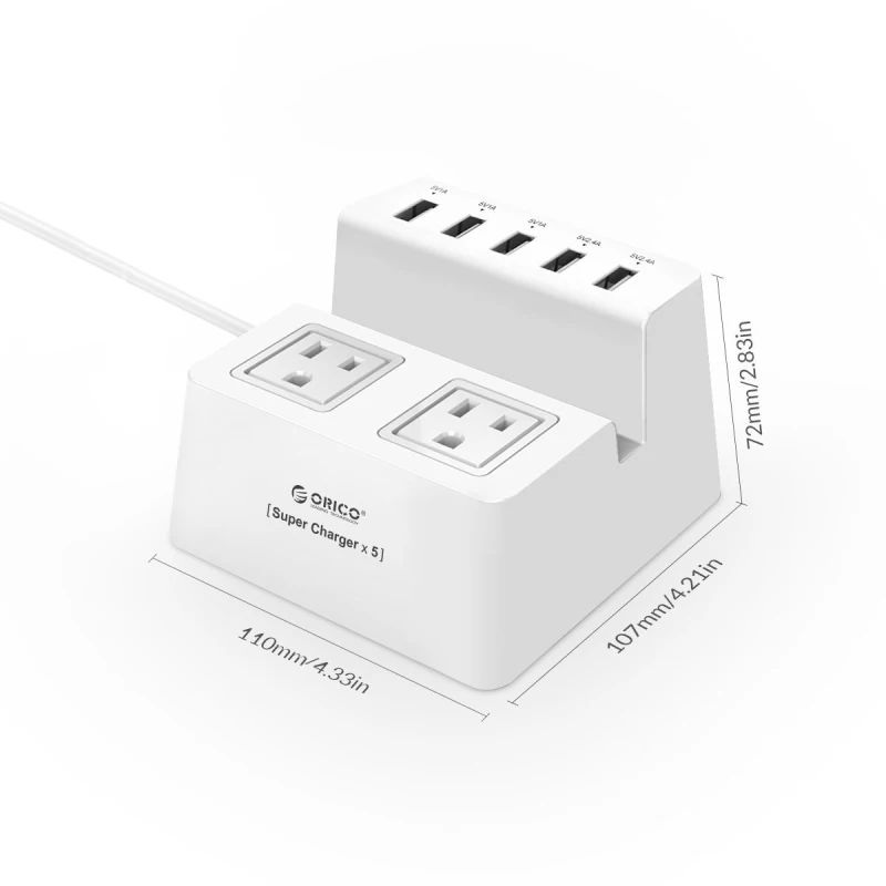 ORICO портативная полоса питания умная розетка настольное зарядное устройство USB