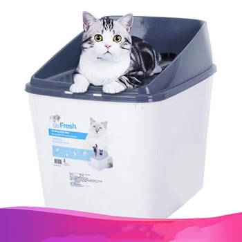 

Cat litter bowl semi-closed cat toilet sand basin deodorant cat pot