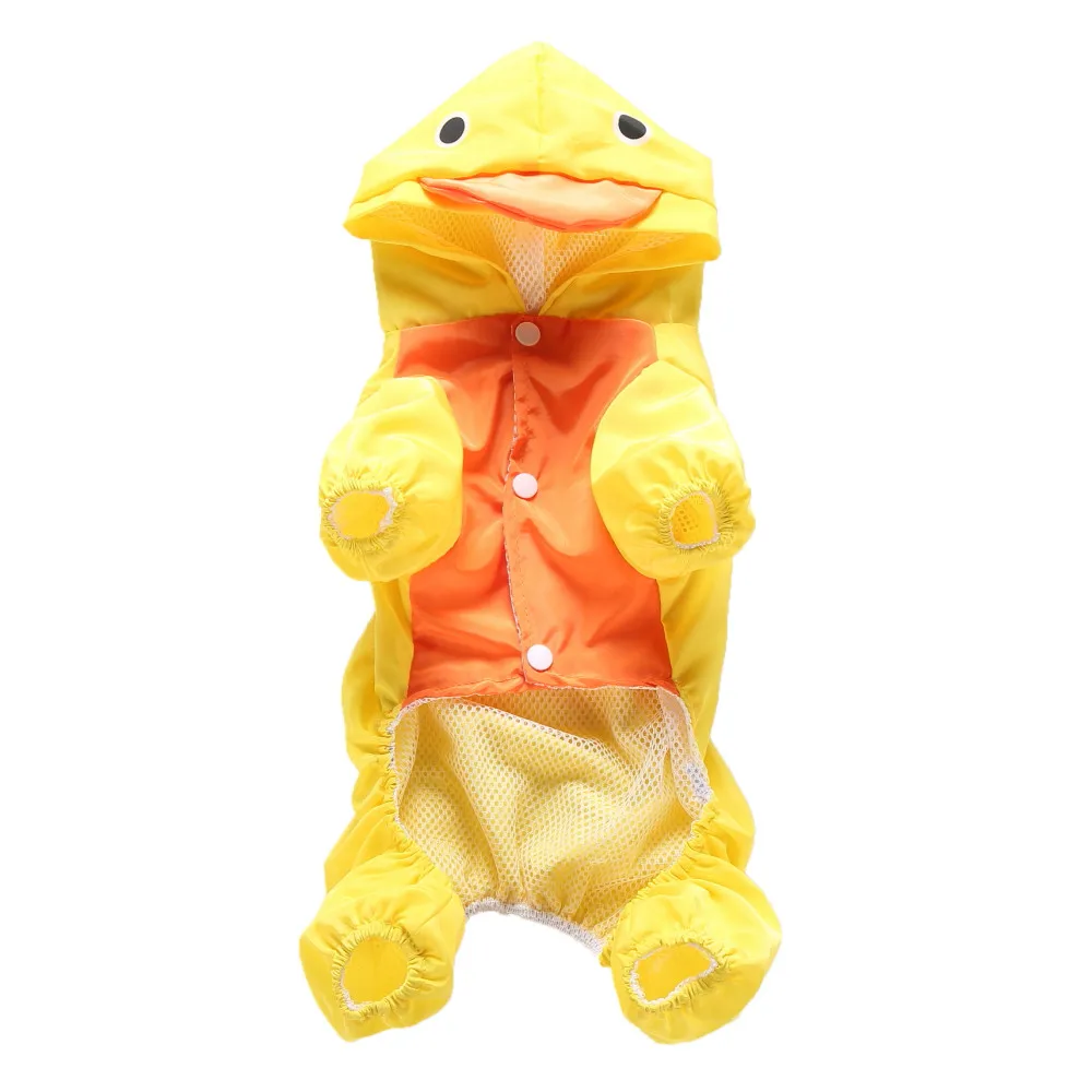 2018 TOP FASHION Pet Duck Rain Coat Raincoat Outdoor Jacket Dog Puppy