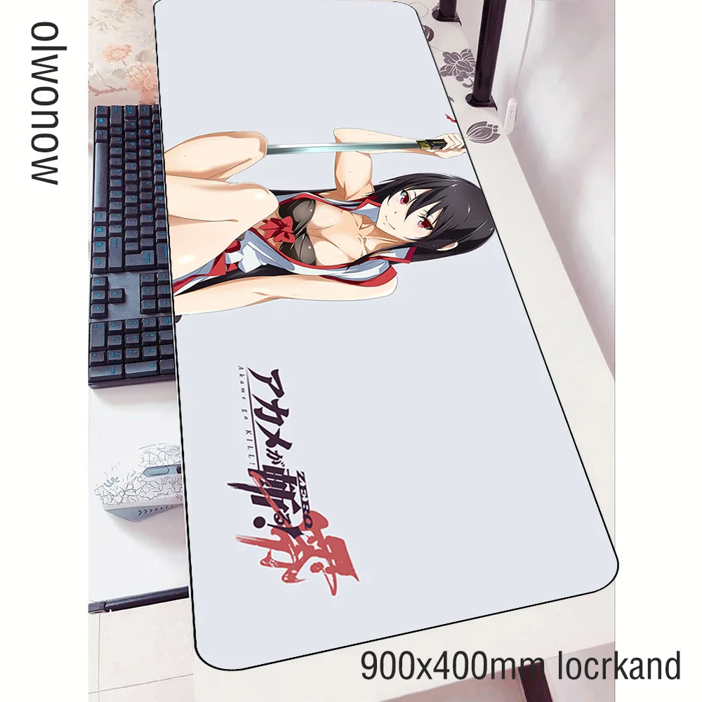 

akame ga kill mouse pad gamer laptop 90x40cm notbook mouse mat gaming mousepad ergonomic pad mouse PC desk padmouse mats