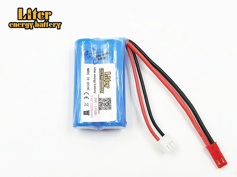 7,4 V 1500 mAH 14500 F1 пульт дистанционного управления вертолетом дистанционного управления самолеты липо 2 s батареи 1500 mAH 7,4 V 14500 аксессуары