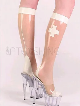 

Transparent White Natural Latex Nurse Stockings