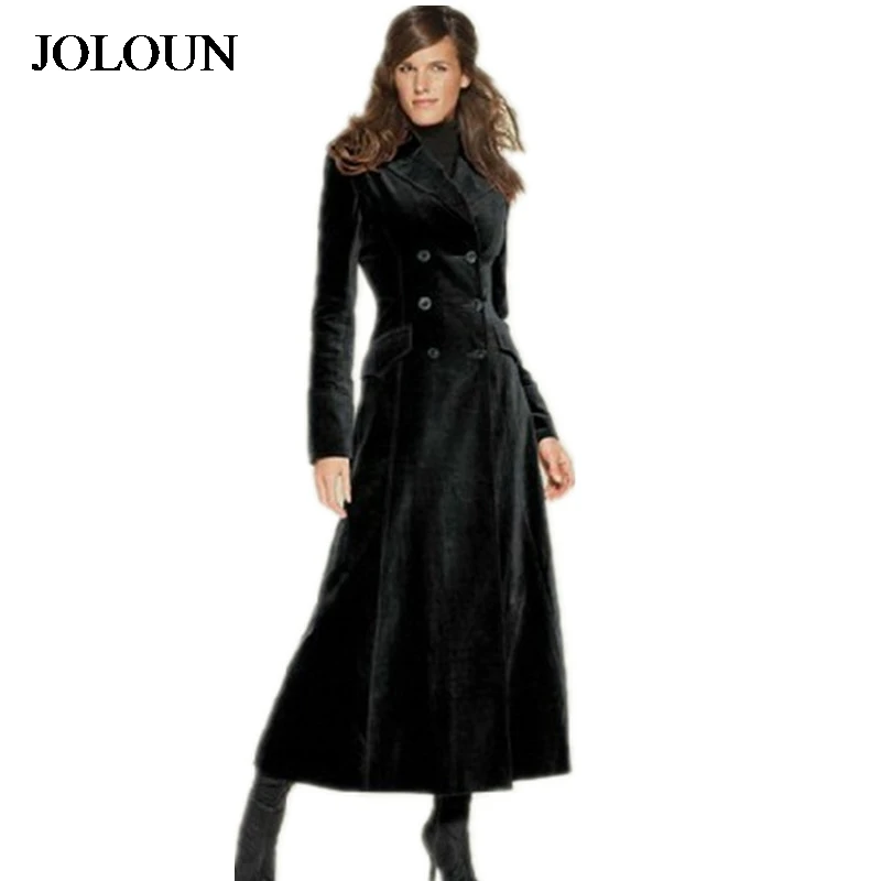 long trench noir femme