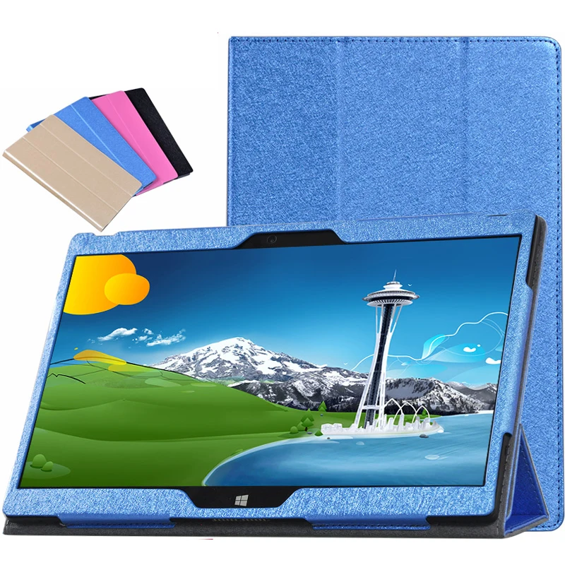 Ultra Slim 3 Folding Mangetic Closure Silk Grain Flip Stand PU Leather