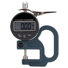 0-25 мм плоская головка 0,01-0,001 мм Цифровое Отображение измеритель толщины бумаги компас калибратор ткань измеритель толщины фильм циферблат te