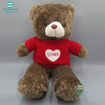 

Toy doll clothes fits 60cm-180cm teddy Bear clothes red love loose sweater