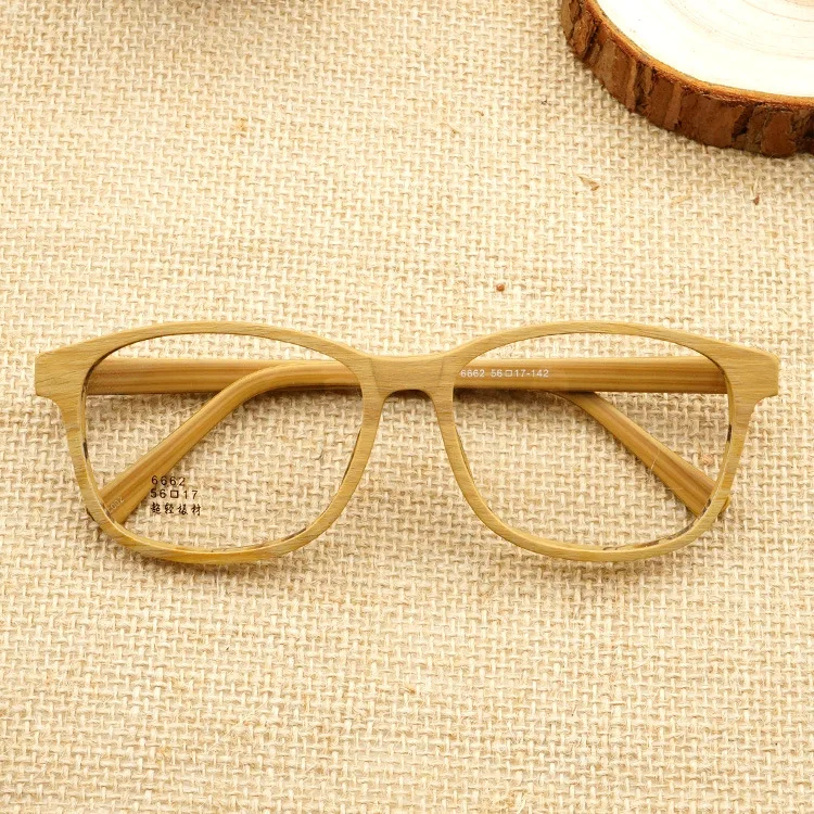 

Fashion Acetate Prescription Eyeglasses Frames Wood Grain Optical Glasses Frame with Clear Lens Men Women Wooden Glasses NX