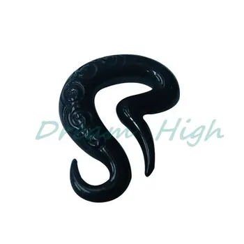 

Newest Style UV Acrylic serpentine Ear Piercing Charm Ear Expander Body Jewelry 50PCS/LOT Free Shipping Promotional