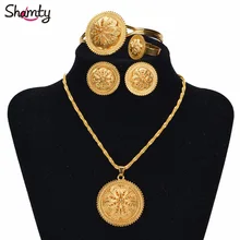 Ethiopian bridal Jewelry Sets 24K Gold plated African /Nigeria/Sudan/Eritrea/Kenya/Wedding set Habasha style Jewelry A30028