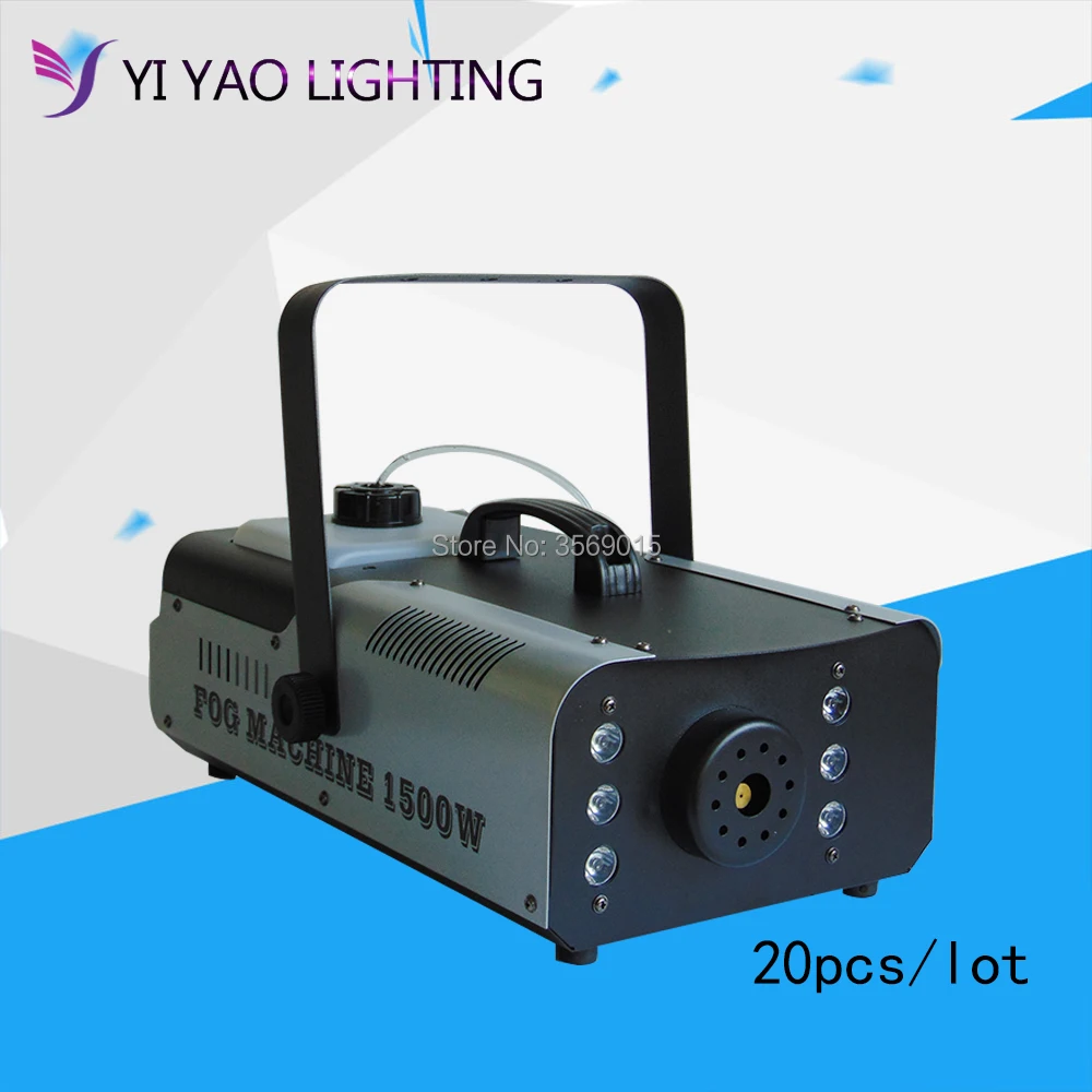 

20pcs/lot 1500W Wireless Remote control LED Smoke Machine RGB color choice led fog machine Professional led stage smoke maker
