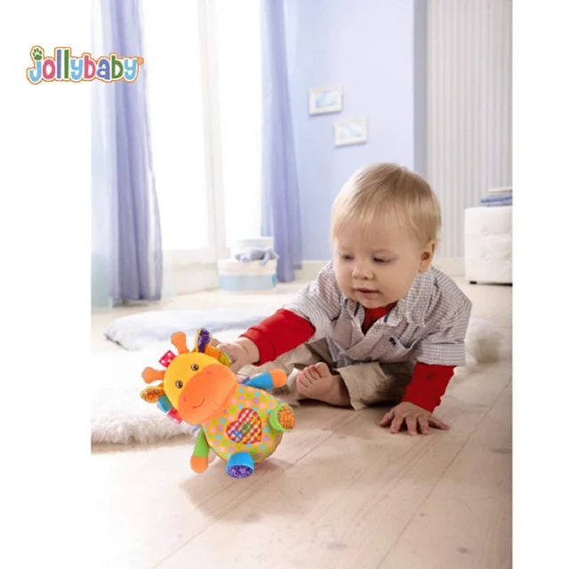Sozzy Baby Happy Tumbler Toy 7 Style Animal Plush Toys Education Ruffle Toy Infant Appeased Roly-poly Toys High Quality 1