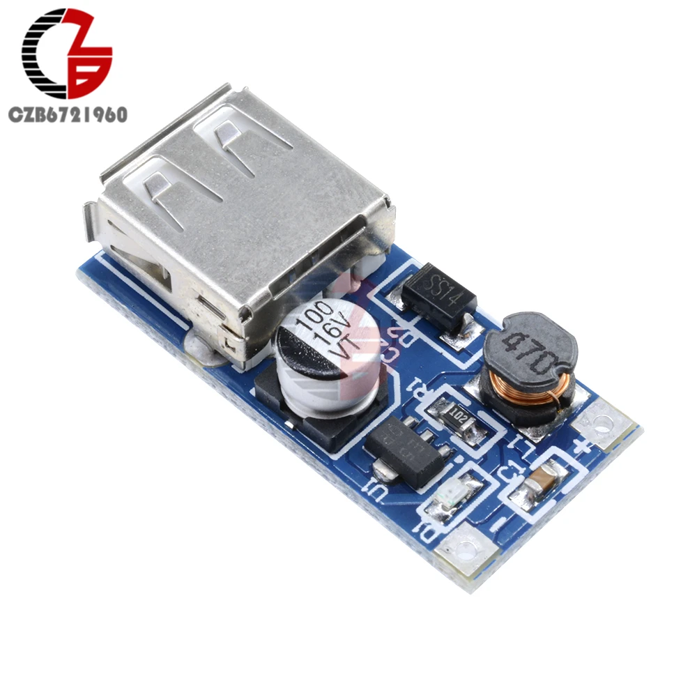 

DC-DC USB Voltage Converter Step Up Booster Power Transformer Module 600mA PFM Control Mini Voltage Booster 0.9V-5V to 5V
