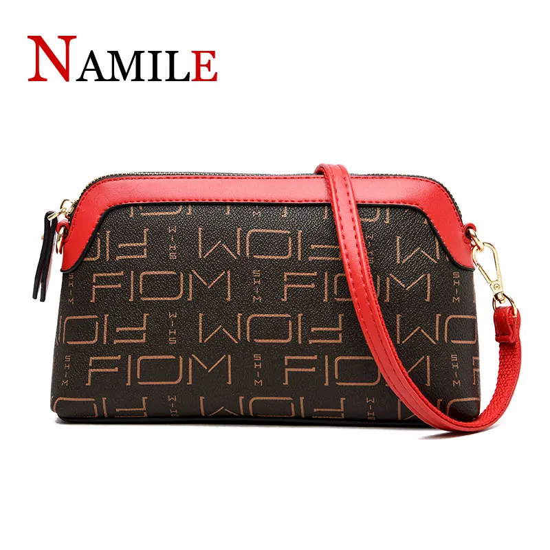

NAMILE2019 new fashion brand luxury women's bag elegant letter wild single shoulder diagonal bag light and comfortable shell bag