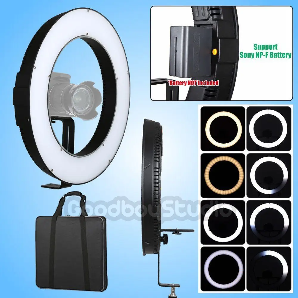 fotoconic dvr 384dvc 15 38cm li ion battery powered ring battery lights