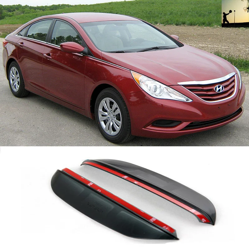 Для hyundai Sonata YF от 2010 до 2014 карбоновое зеркало заднего вида дождевик для бровей
