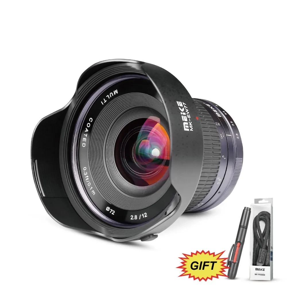 MEKE 12mm f/2.8 Ultra Wide Angle Fixed Lens for Sony E mount A6000