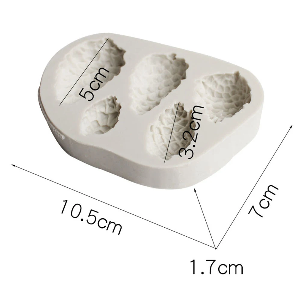 Рождественская сосновая шишки форма для глазури на торт конфеты шоколадные силиконовые формы форма для печенья DIY украшения для выпечки Инструменты