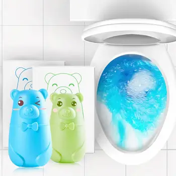 

Toilet Cleaner Cartoon Bear Blue Bubble Toilet Deodorant Toilet Liquid Detergent Toilet Freshener