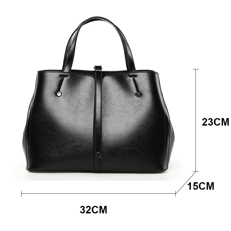 Новая зимняя Корейская сумка высокой емкости женская простая модная мягкая кожаная сумка Повседневная дикая сумка с ремешком