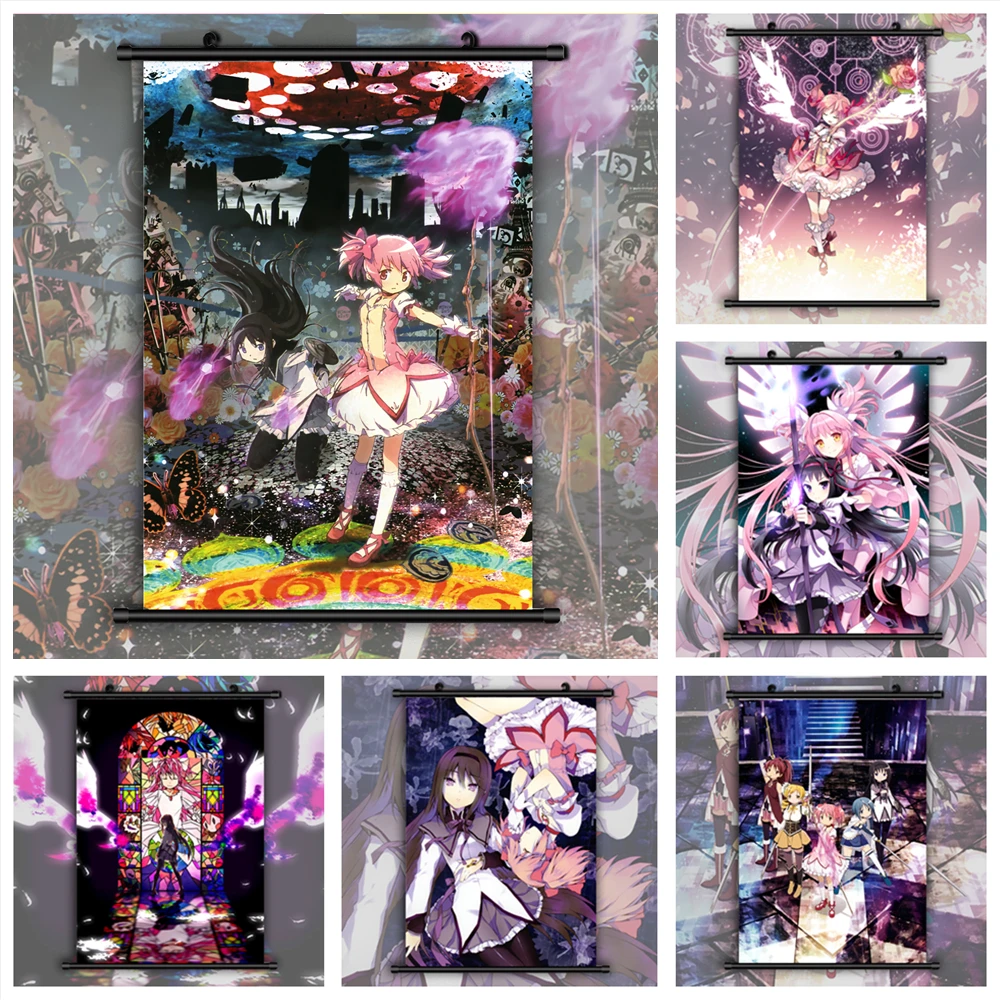 Puella Magi Madoka Magica Аниме Манга настенный плакат свиток A | Дом и сад