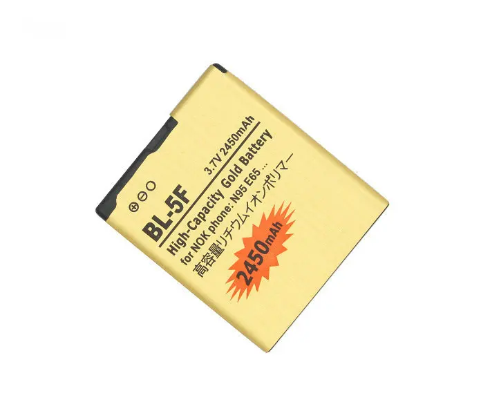 Ciszean 2 шт./лот BL 5F BL5F Золотая сменная батарея для Nokia N95 N93 N93i N96 N98 N99 E65 6210 6290 6210S 6210N