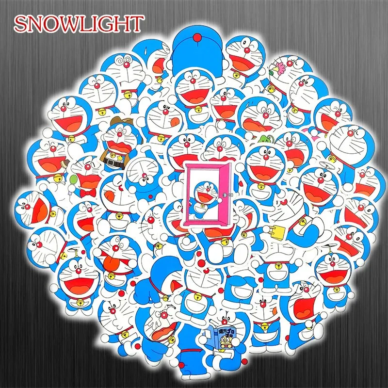 61 Pcs/Set Japan Anime Doraemon Graffiti Stickers For Car Laptop Luggage Snowboard Bicycle Phonecase Decal Kids Toy Sticker