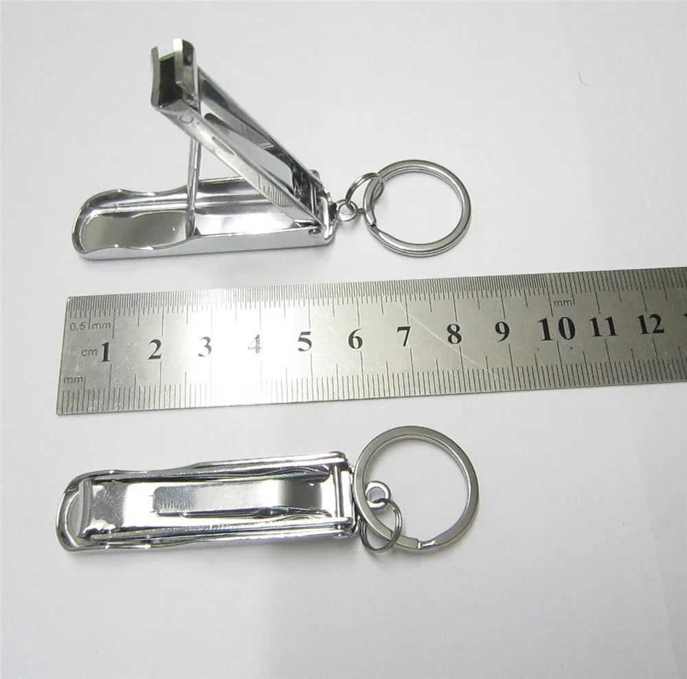 EDC гаджет складывающийся ноготь клипер Ноготь Резак Ножницы брелок-триммер кольцо для ключей Маникюр Педикюр складной инструмент