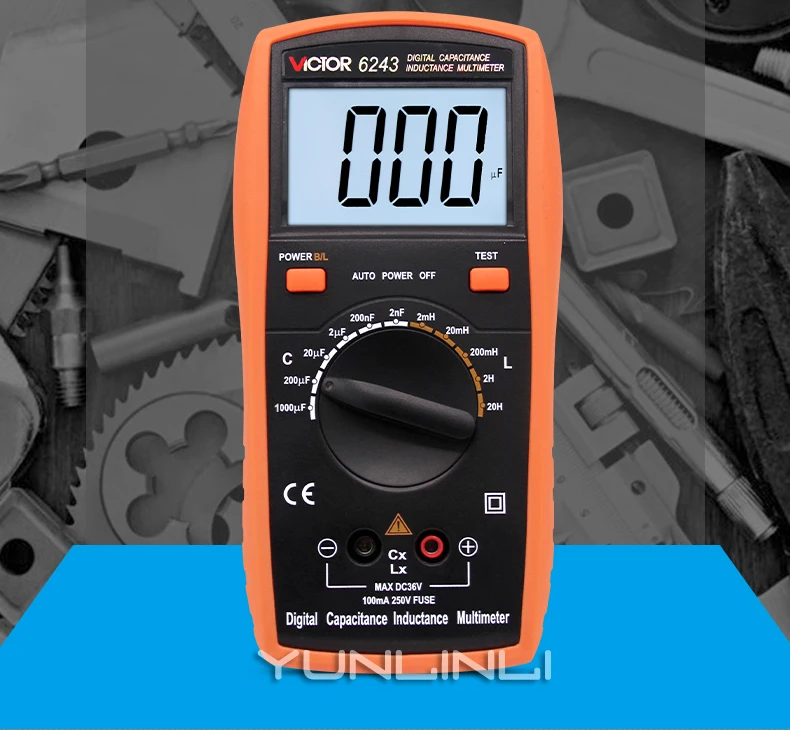 Capacitance Meter Handheld High precision Digital With Backlight