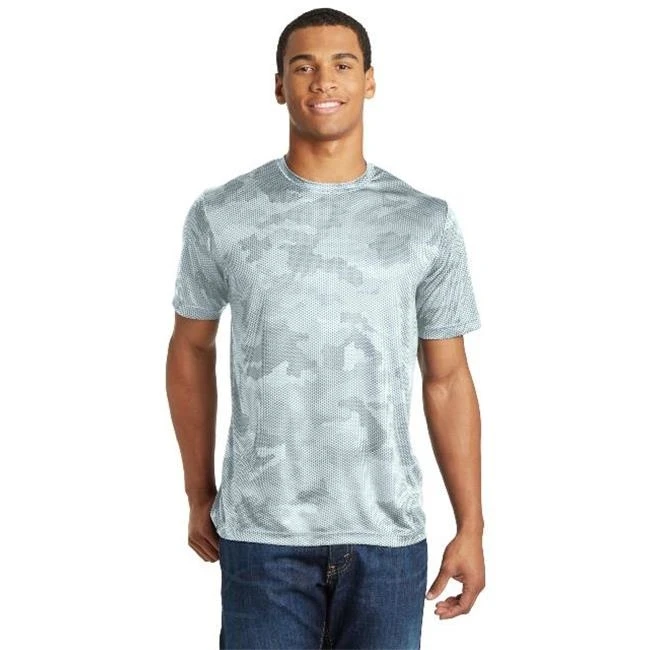 Sport-Tek ST370 CamoHex Tee White - Small