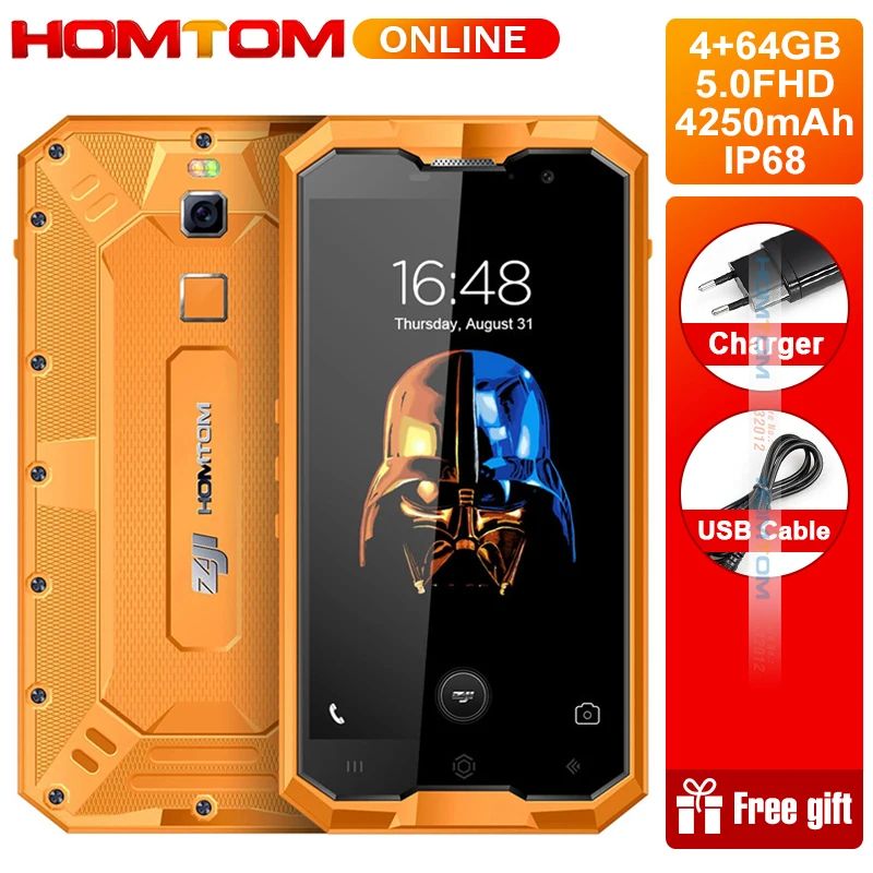 

HOMTOM ZOJI Z8 IP68 Waterproof 5.0 Inch Smartphone Octa Core 4GB RAM 64GB ROM Android 7.0 4250mAh 13MP Fingerprint ID Cellphone