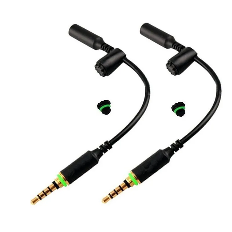 LBSC2 Pack Waterproof Headphone Cable 3.5mm Audio Adapter