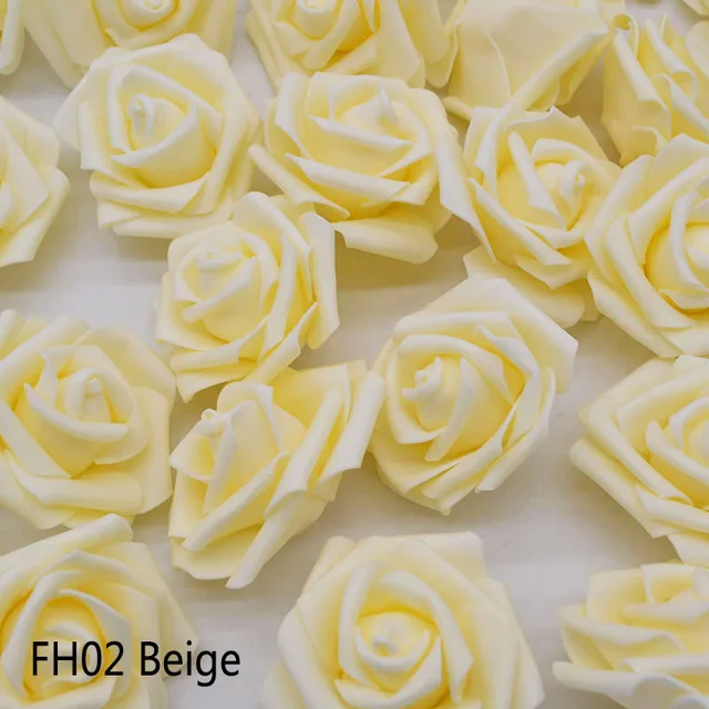 10/20pcs 6cm PE Foam Rose Flowers Artificial Flowers For Home Wedding Deco Bride Bouquet Scrapbooking DIY Birthday Gift Supplies FH02