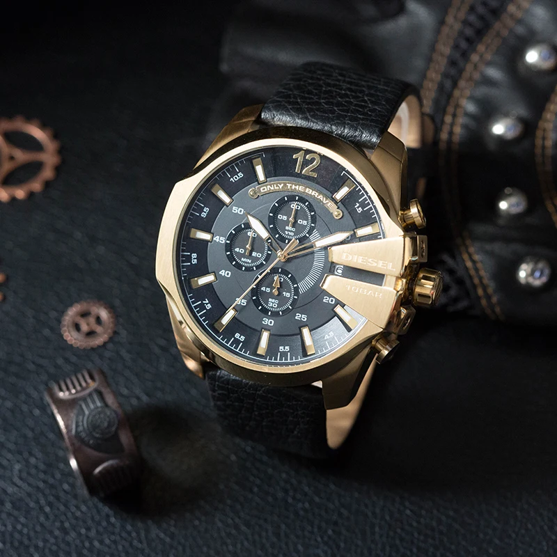 

Diesel CHIEF Officer Series Black and Gold Chronograph DZ4344
