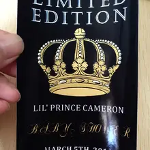 10 единиц индивидуальная бутылка шампанского этикетка День рождения Рождество ограниченная Корона Королевский